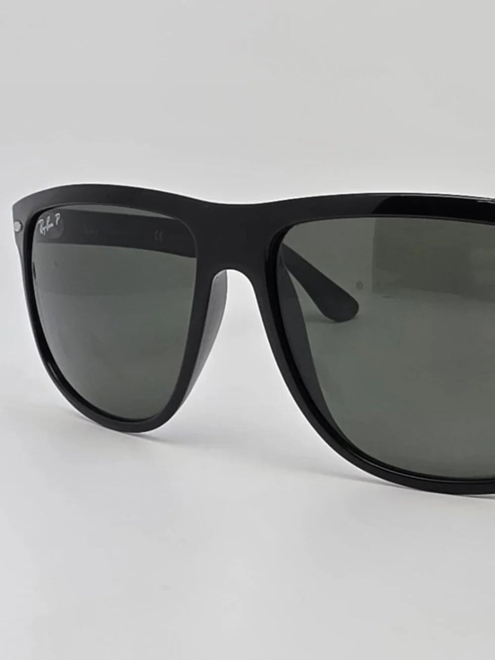 Ray-Ban RB4147 601/58 Boyfriend Black Frame Polarized Green Lens Sunglasses 60mm